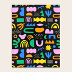 Fun colorful abstract summer shape pattern Notebook Gallery Image 4