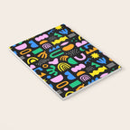 Fun colorful abstract summer shape pattern Notebook Gallery Image 3