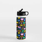 Fun colorful abstract summer shape pattern Water Bottle Gallery Image 1