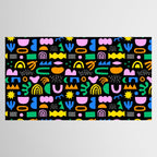 Fun colorful abstract summer shape pattern Tablecloth Gallery Image 2