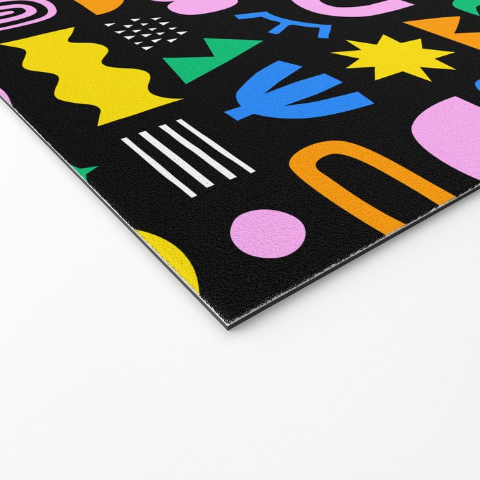 Fun colorful abstract summer shape pattern Welcome Mat Gallery Image 2