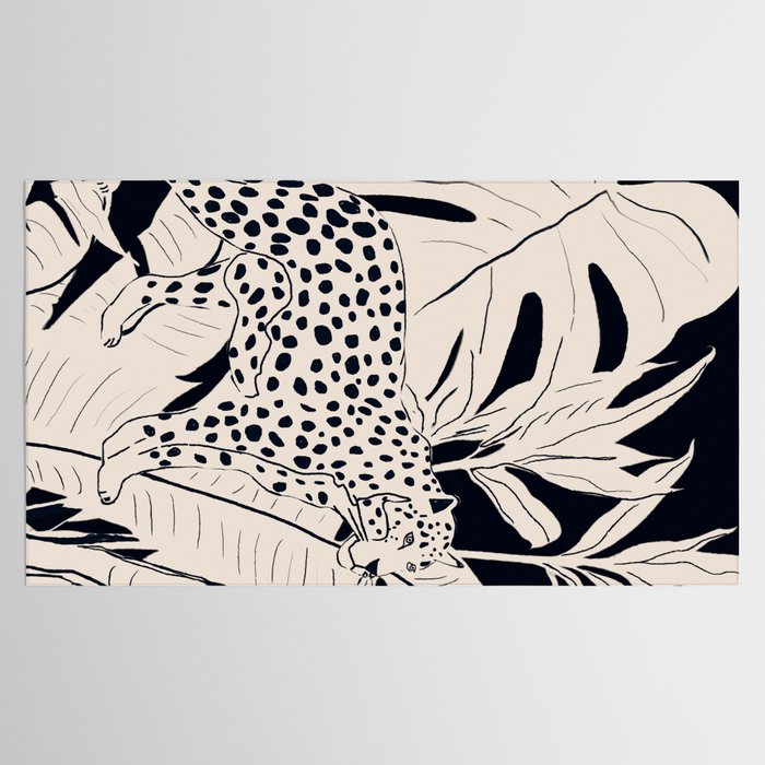 Minimal Jungle Abstract Art 4 Tablecloth Gallery Image 2