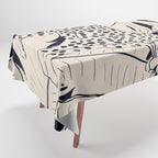 Minimal Jungle Abstract Art 4 Tablecloth Gallery Image 1