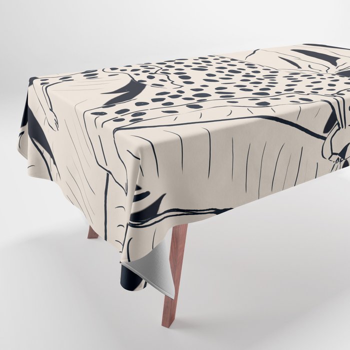 Minimal Jungle Abstract Art 4 Tablecloth Gallery Image 1