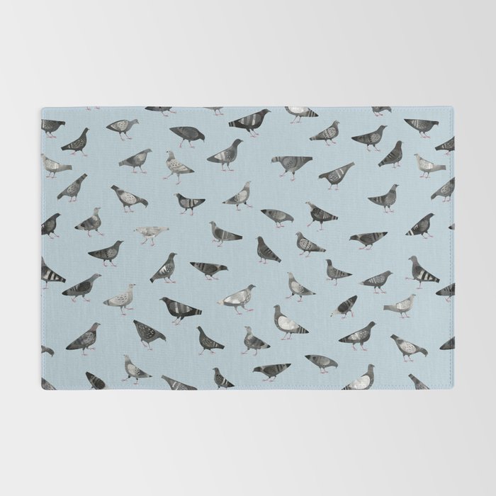 Pigeons Doing Pigeon Things Rug Gallery Image 2