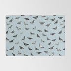 Pigeons Doing Pigeon Things Rug Gallery Image 2