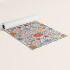  Victorian Botanicals - Carnation in Red and Blue Yoga Mat Gallery Image 2