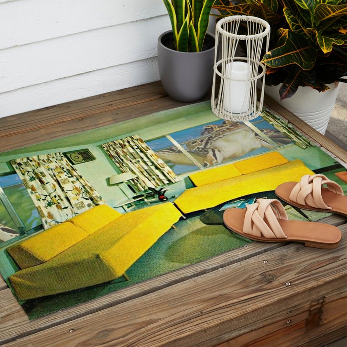 Our Neighbours the Frogs Outdoor Rug Gallery Image 2