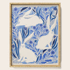 Hare Meadow Indigo Serving Tray Gallery Image 1