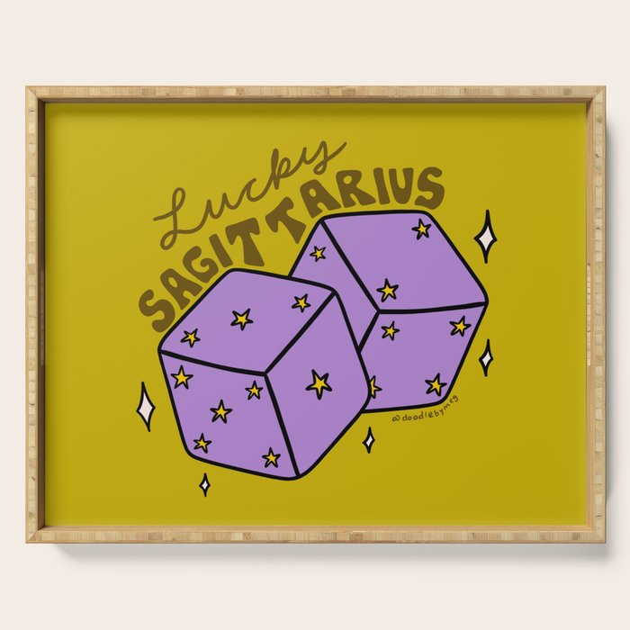 Sagittarius Dice Serving Tray Gallery Image 1