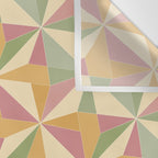 Kaleidoscope Tile Pattern XIII Neutral Earthy Pastel Wall Tapestry Gallery Image 3