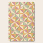 Kaleidoscope Tile Pattern XIII Neutral Earthy Pastel Cutting Board Gallery Image 1