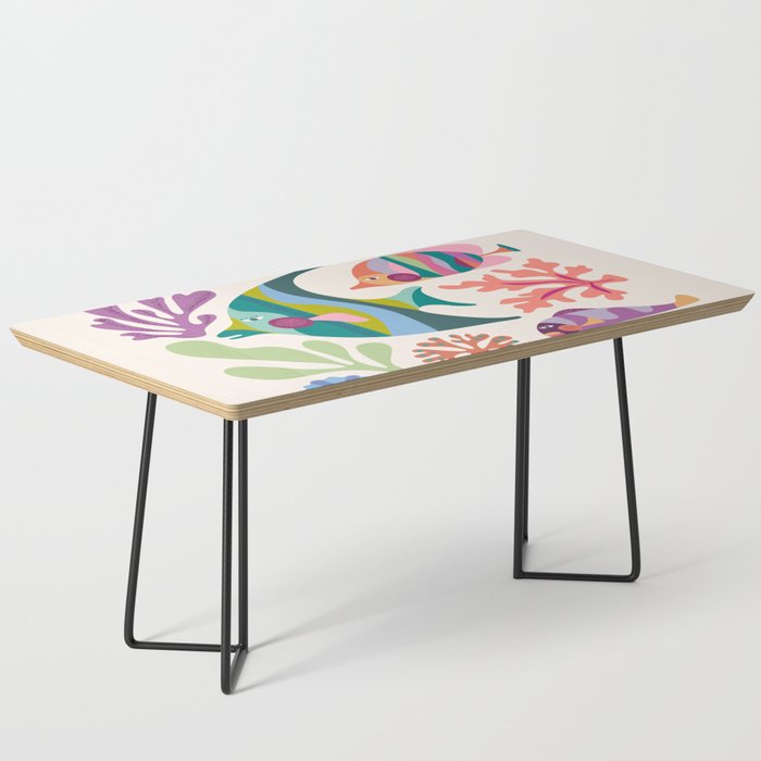 Tropical Fish and Coral Pattern Coffee Table Gallery Image 1