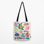 Tropical Fish and Coral Pattern Tote Bag Gallery Image 2
