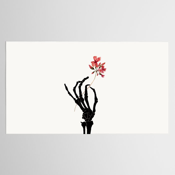 Skeleton Hand with Flower Tablecloth Gallery Image 2