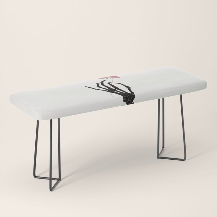 Skeleton Hand with Flower Bench Gallery Image 1
