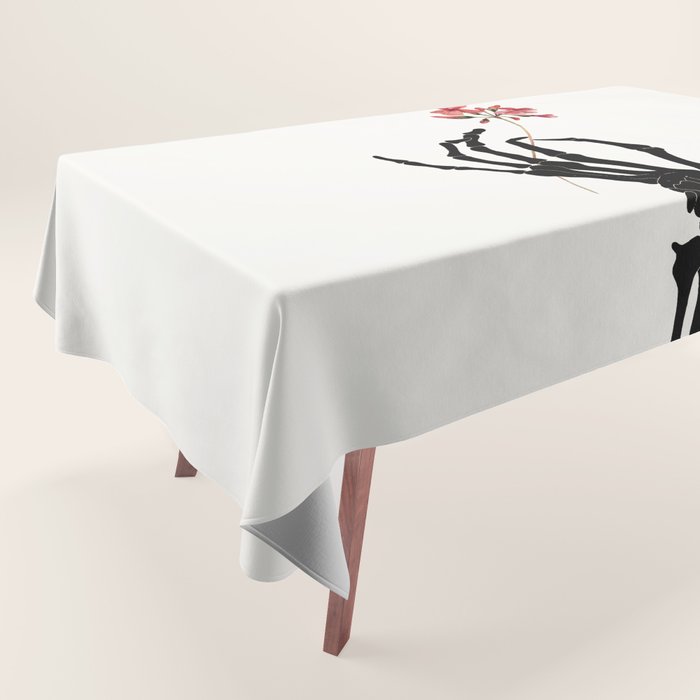 Skeleton Hand with Flower Tablecloth Gallery Image 1