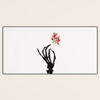 Skeleton Hand with Flower Desk Mat Gallery Image 3