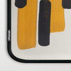 Mid Century Modern Abstract Painting Antique Yellow Black Bumble Bee Stripes Laptop Sleeve Gallery Image 3