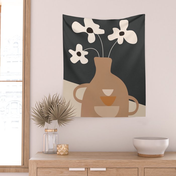 Serene Blooms 1 Wall Tapestry Gallery Image 2