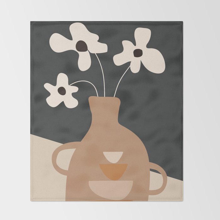 Serene Blooms 1 Throw Blanket Gallery Image 2