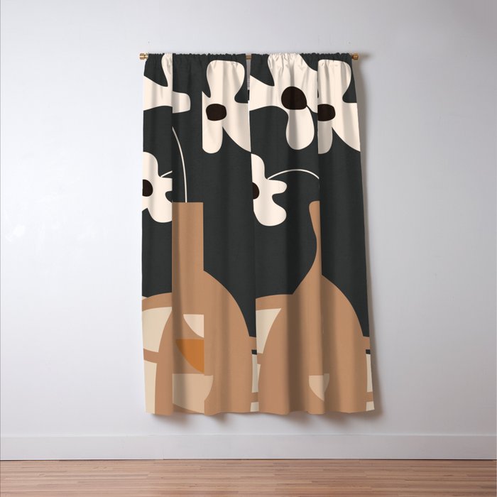 Serene Blooms 1 Window Curtain Gallery Image 3