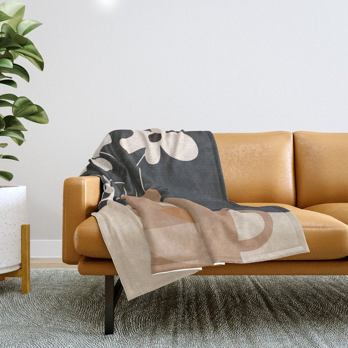 Serene Blooms 1 Throw Blanket Gallery Image 1