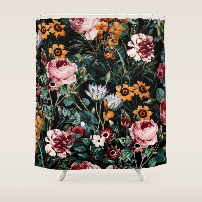 Midnight Garden III Shower Curtain Gallery Image 1