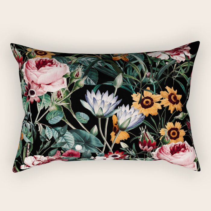 Midnight Garden III Rectangular Pillow Gallery Image 1
