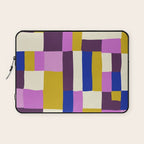 Abstract quilt, purple Laptop Sleeve Gallery Image 1