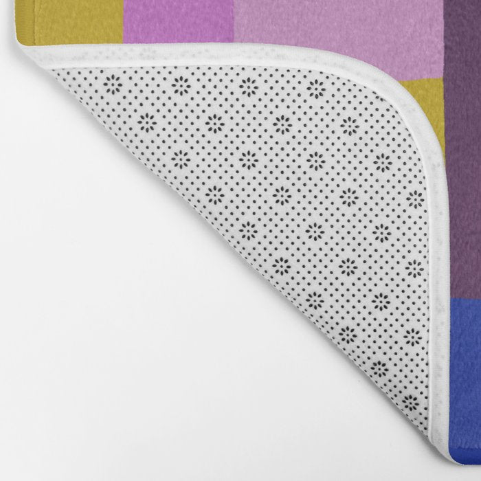 Abstract quilt, purple Bath Mat Gallery Image 2