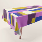 Abstract quilt, purple Tablecloth Gallery Image 1