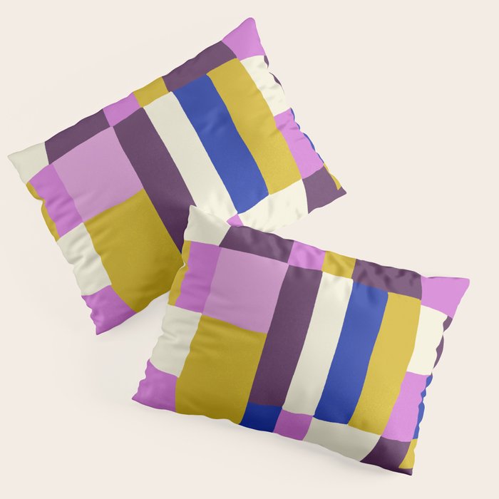 Abstract quilt, purple Pillow Sham Gallery Image 3
