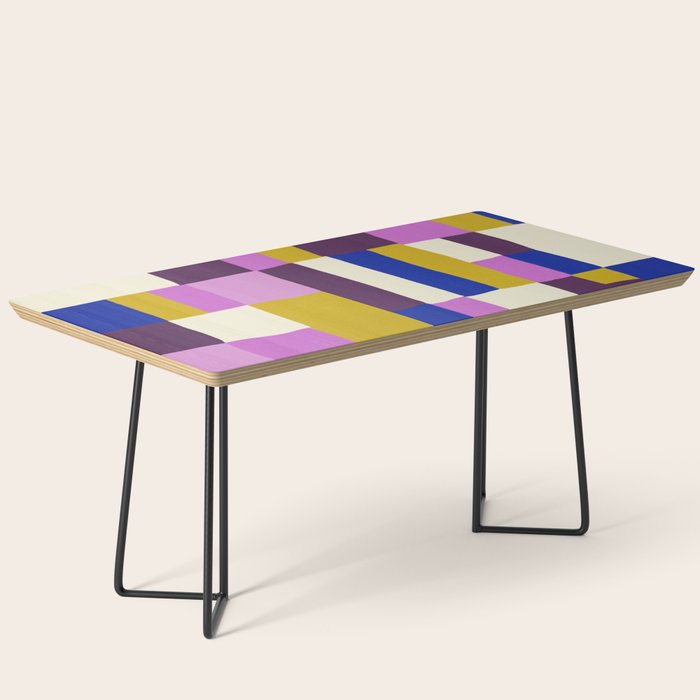 Abstract quilt, purple Coffee Table Gallery Image 1