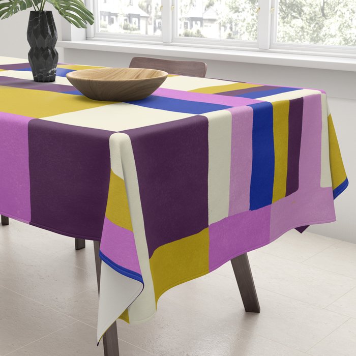 Abstract quilt, purple Tablecloth Gallery Image 3
