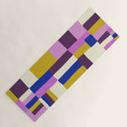 Abstract quilt, purple Yoga Mat Gallery Image 1