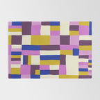 Abstract quilt, purple Rug Gallery Image 2