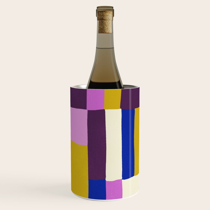 Abstract quilt, purple Wine Chiller Gallery Image 1