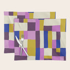 Abstract quilt, purple Placemat Gallery Image 1