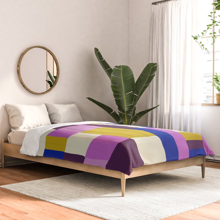 Abstract quilt, purple Comforter Gallery Image 2