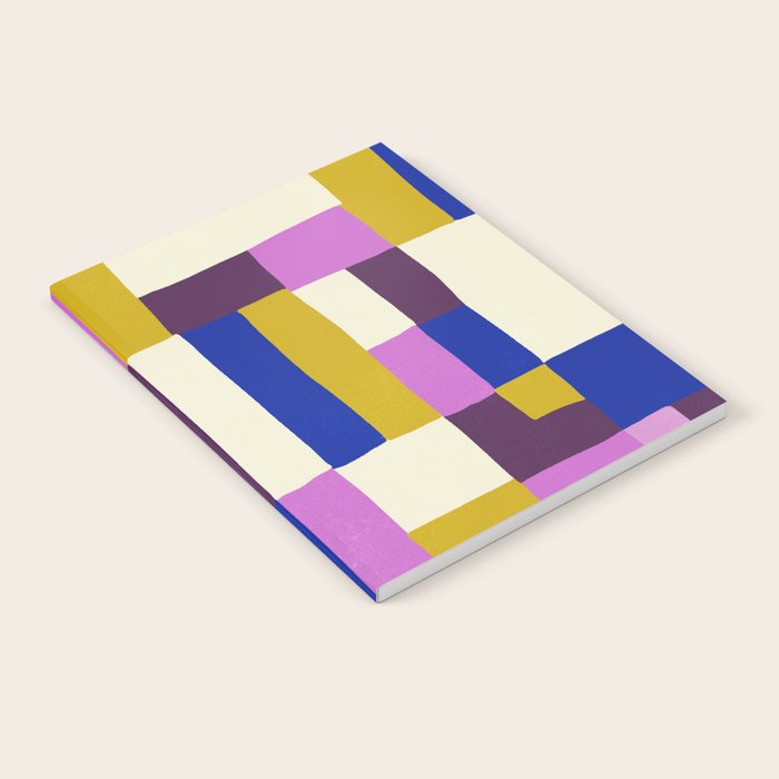Abstract quilt, purple Notebook Gallery Image 1