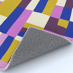 Abstract quilt, purple Rug Gallery Image 4