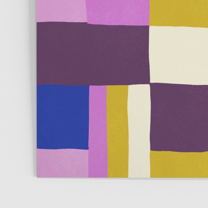 Abstract quilt, purple Poster Gallery Image 3