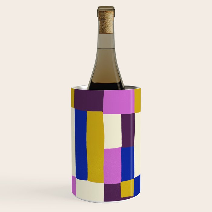 Abstract quilt, purple Wine Chiller Gallery Image 3
