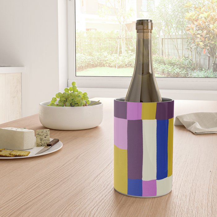 Abstract quilt, purple Wine Chiller Gallery Image 4