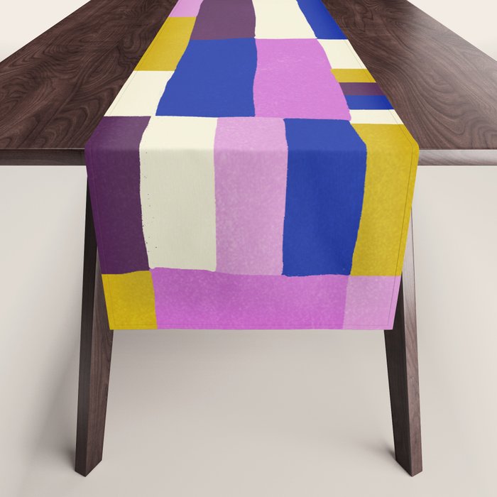 Abstract quilt, purple Table Runner Gallery Image 1