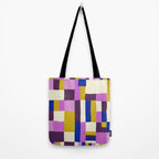 Abstract quilt, purple Tote Bag Gallery Image 2
