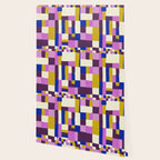 Abstract quilt, purple Wallpaper Gallery Image 2