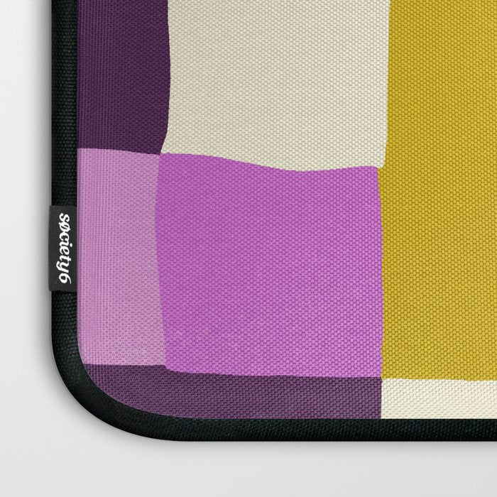 Abstract quilt, purple Laptop Sleeve Gallery Image 3