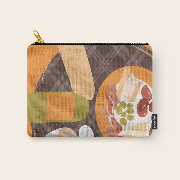 Charcuterie, Wine and Baguette Carry All Pouch Gallery Image 1